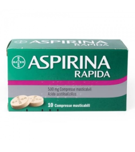ASPIRINA RAPIDA*10 cpr mast 500 mg