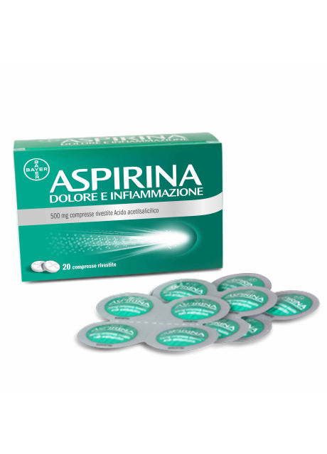 ASPIRINA DOLORE E INFIAMMAZIONE*20 cpr riv 500 mg