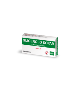GLICEROLO (SOFAR)*AD 18 supp 2.250 mg