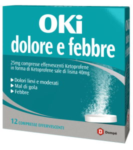 OKI DOLORE E FEBBRE*12 cpr eff 25 mg