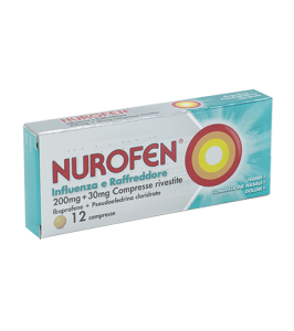 NUROFEN INFLUENZA E RAFFREDDORE*12 cpr riv 200 mg + 30 mg