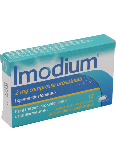 IMODIUM*12 cpr orosolub 2 mg