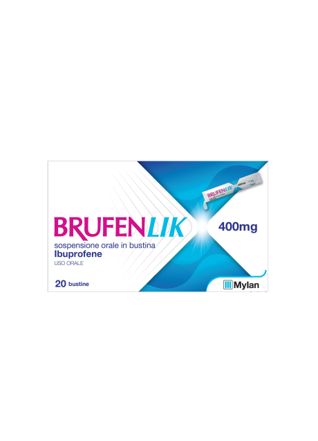 BRUFENLIK*20 bust orale sosp 400 mg 10 ml BRUFENLIK*20 bust orale sosp 400 mg 10 ml