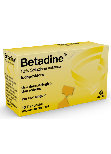 BETADINE*soluz cutanea 10 flaconcini monouso 5 ml 10%