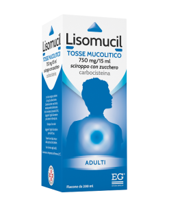 LISOMUCIL TOSSE MUCOLITICO*AD sciroppo 200 ml 5% con zucchero