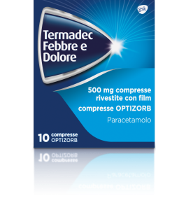 TERMADEC FEBBRE E DOLORE*10 cpr riv 500 mg optizorb