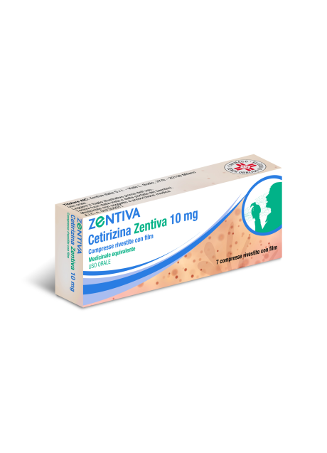 CETIRIZINA (ZENTIVA)*7 cpr riv 10 mg CETIRIZINA (ZENTIVA)*7 cpr riv 10 mg