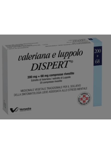 VALERIANA E LUPPOLO DISPERT*20 cpr riv VALERIANA E LUPPOLO DISPERT*20 cpr riv