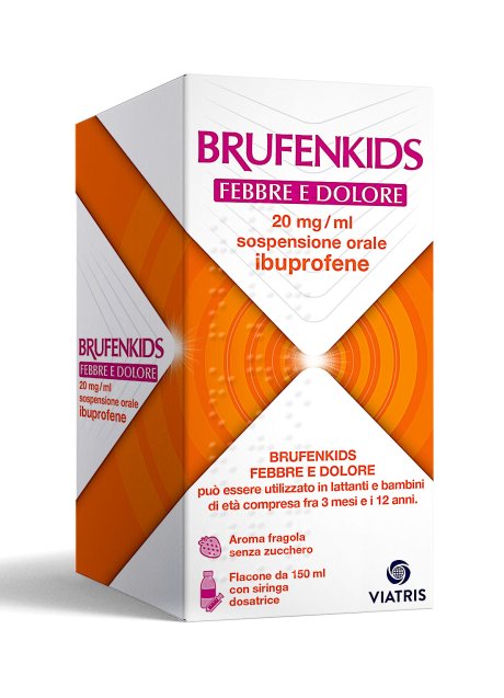 BRUFENKIDS FEBBRE E DOLORE*orale sosp 150 ml 20 mg/ml