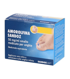 AMOROLFINA (SANDOZ)*smalto unghie 1 flacone 2,5 ml 50 mg/ml