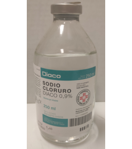 SODIO CLORURO (DIACO)*1 flacone EV 250 ml 0,9%