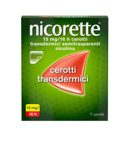 NICORETTE*7 cerotti transd 15 mg/16 ore