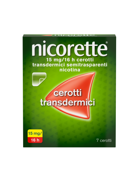 NICORETTE*7 cerotti transd 15 mg/16 ore