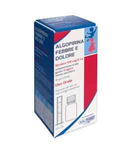 ALGOPIRINA FEBBRE E DOLORE*orale sosp 150 ml 100 mg/5 ml gusto fragola senza zucchero