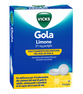 VICKS GOLA*24 pastiglie 5 mg + 1 mg limone